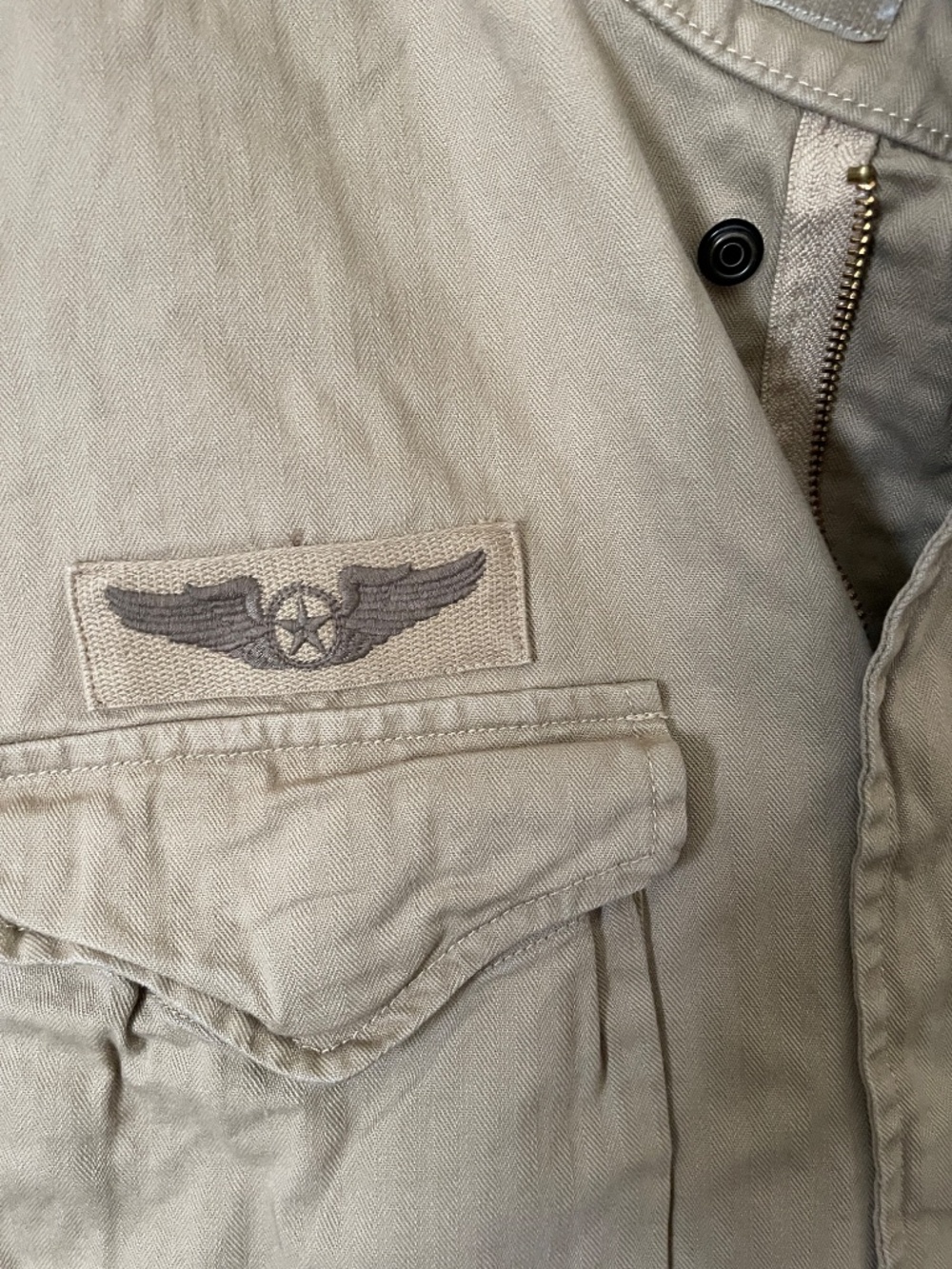 Polo Ralph Lauren US RL Tan Military Patch Jacket 2XLT NWT - Picture 4 of 11